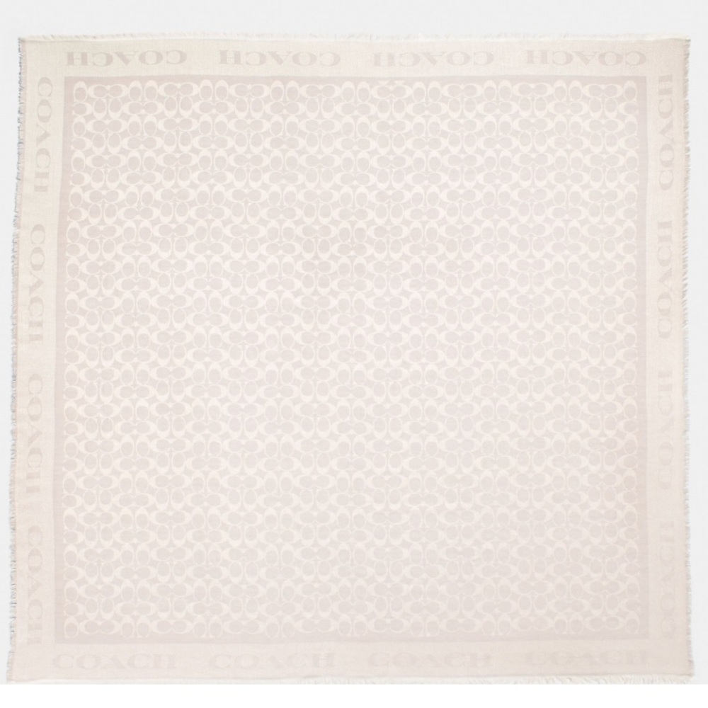 Signature Jacquard Oversized Square Scarf